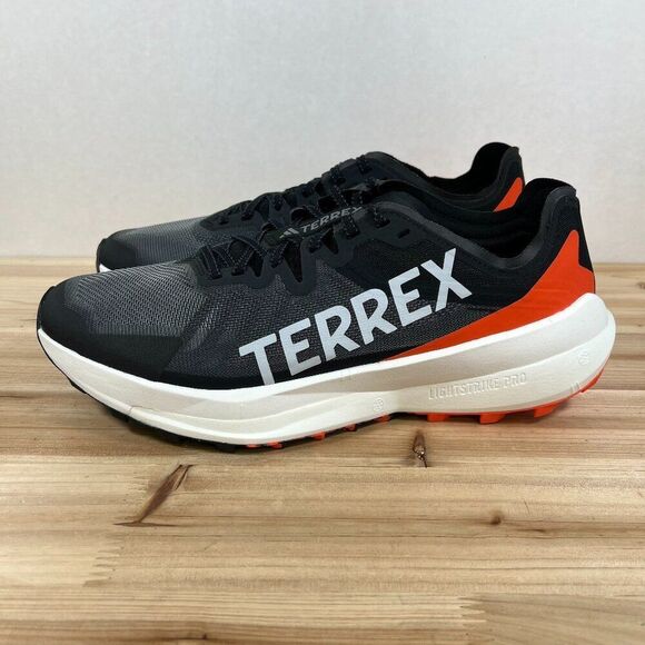 Adidas Terrex Agravic Speed Trail Running shoes Mens 11.5 Core Black Orange main image 5